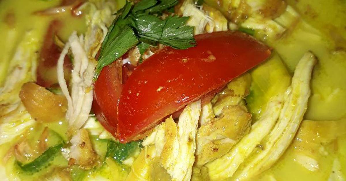 Resep Soto  ayam  kuah santan  oleh aryan ardiana Cookpad