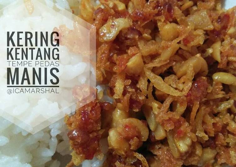 resep lengkap untuk Kering Kentang Tempe Pedas Manis