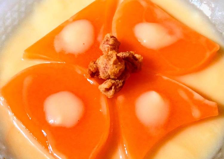 Resep Milk manggo pudding soak in fla with disco bean garnish -
Nurmiati Markami