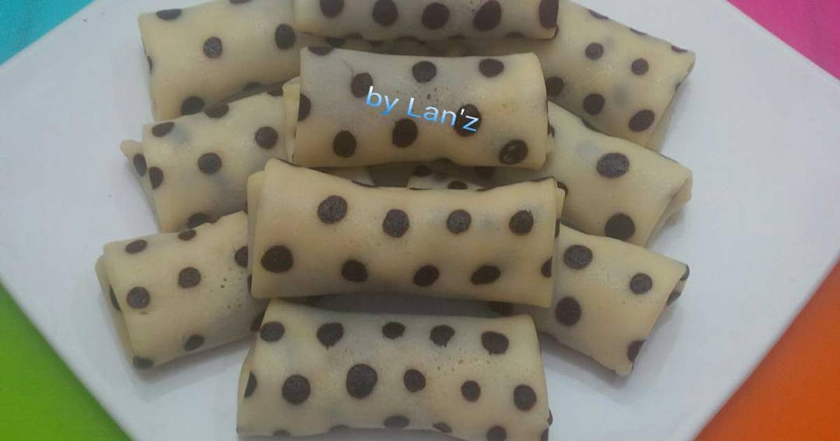 Resep Dadar gulung Polkadot_coklatNya mild bangetttt..