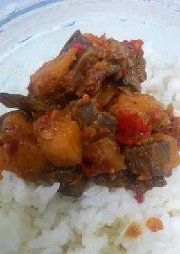 Sambal goreng kentang plus hati ayam