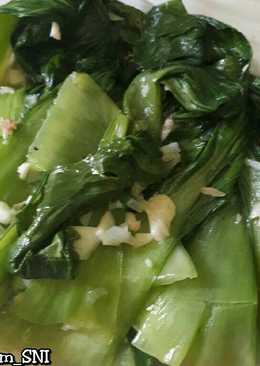 Pokcoy(sawi daging) garlic