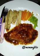 Steak ayam saus manis gurih untuk anak 2 thn ok