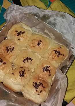 Roti sobek isi pisang coklat keju mudah