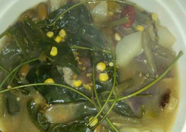 cara membuat Sayur asem bumbu racik