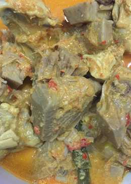 Gulai nangka + ayam + kacang panjang