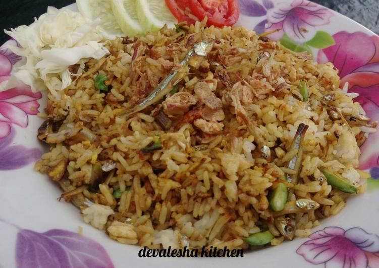 Resep Nasi Goreng Pete Ikan Asin