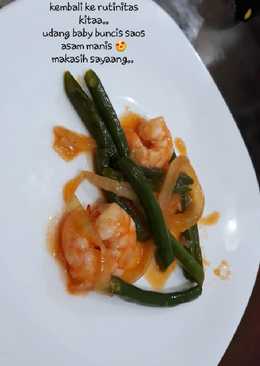 Udang saos merah sederhana