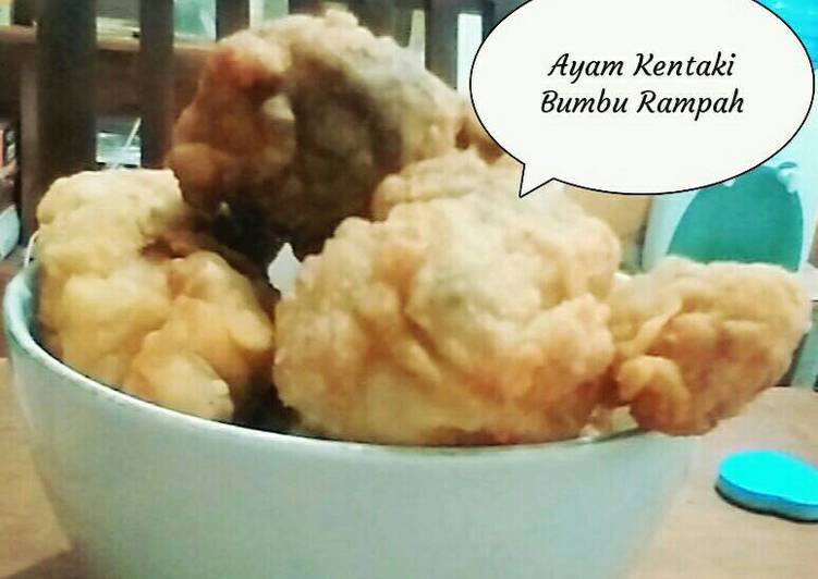 resep makanan Ayam Kentucky Bumbu Rampah