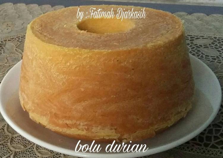 cara membuat Bolu durian