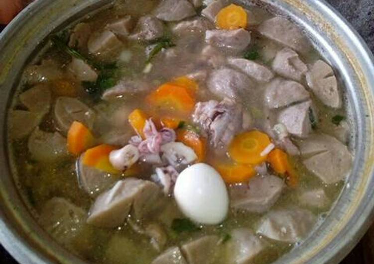 resep lengkap untuk Sop Segar