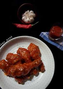 Spicy Fire Chicken ala recheese (ayam saos pedas)
