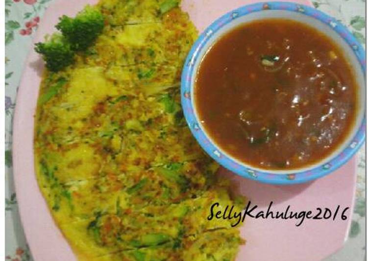 resep lengkap untuk Omelet Sayur Saos Asam Manis