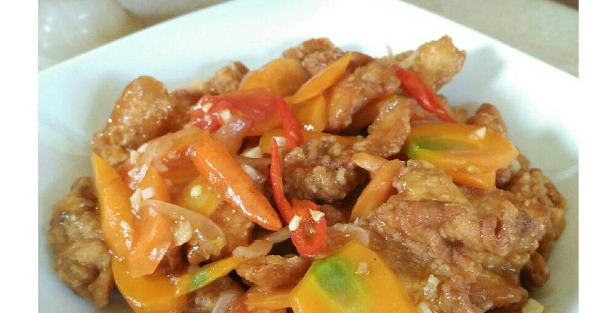 Resep Ayam asam manis simple ala Elia Puji Astuti