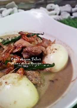 Opor Ayam Telur Gurih Wangi Rempah