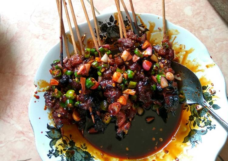 gambar untuk cara membuat Sate kambing ala ala kurban praktis dan lezat