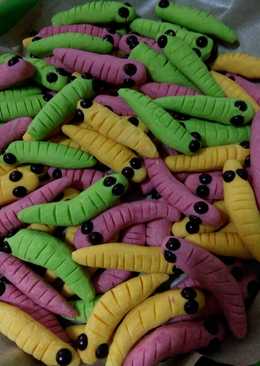 Cookies ulat warna warni