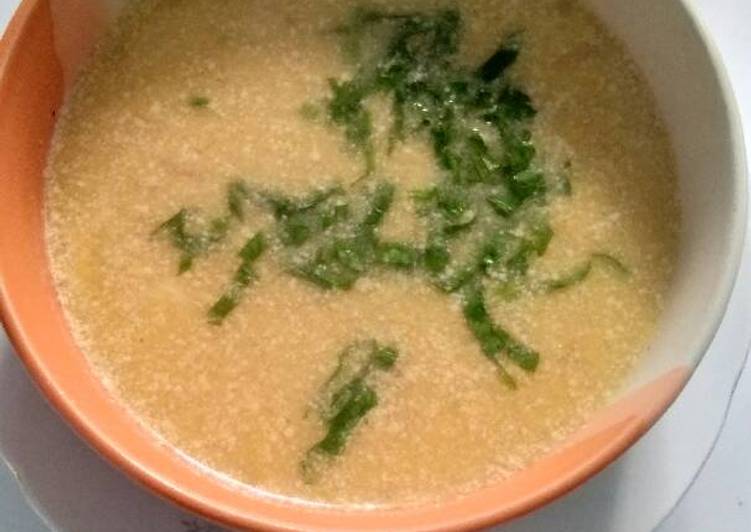 Resep Cream soup jagung Dari Awin Nata