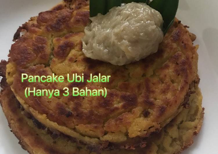 resep makanan Pancake Ubi Jalar (hanya 3 bahan)