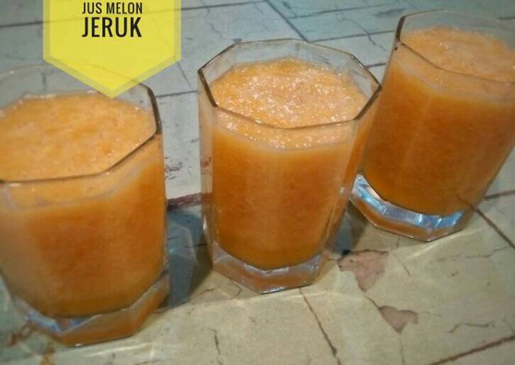 bahan dan cara membuat Jus Melon Jeruk Nipis