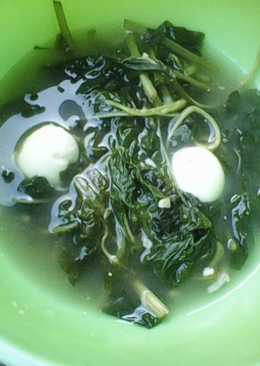 Bobor bayam telur puyuh #no santan