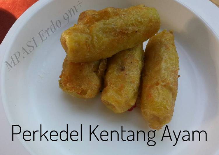 resep lengkap untuk Perkedel Kentang Ayam (MPASI 9m+)