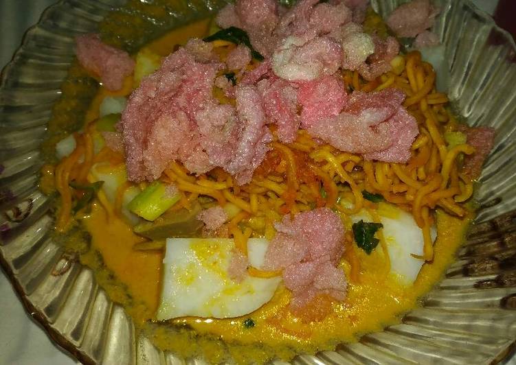 gambar untuk cara membuat Ketupat gulai ayam