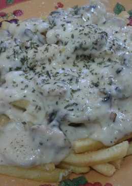French Fries with Moza Creamy Mushroom ala Alia