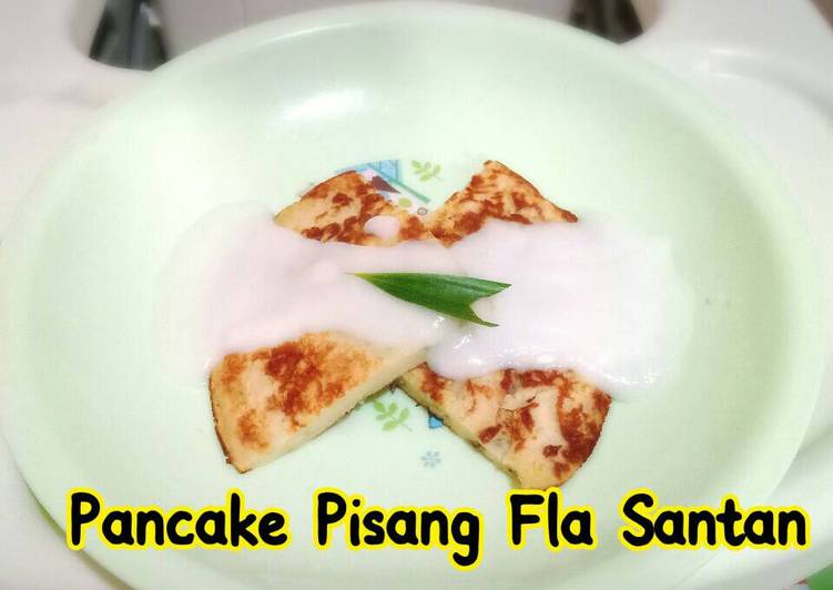 gambar untuk cara membuat Pancake Pisang Fla Santan (toddler meal)