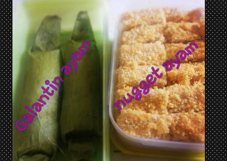 resep masakan Galantin dan nugget ayam anti gagal