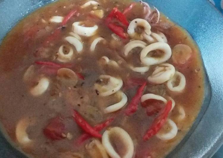 gambar untuk resep Cumi Saus Padang endolita