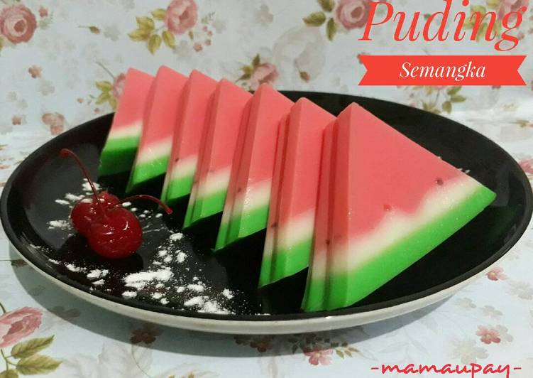 gambar untuk resep Puding Semangka sederhana