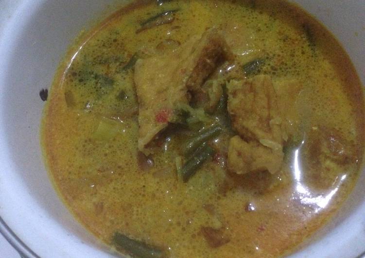 gambar untuk resep Sayur Lontong Labu siam kacang panjang tahu