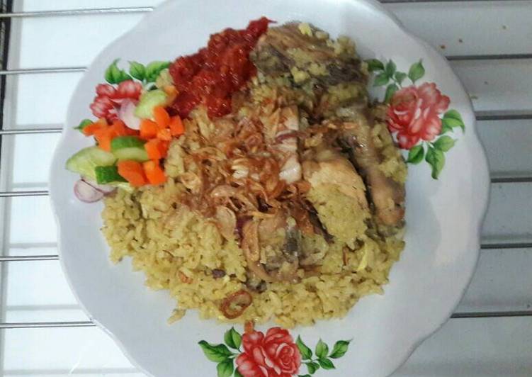 bahan dan cara membuat Nasi Kebuli Ayam ala Mama Mertua