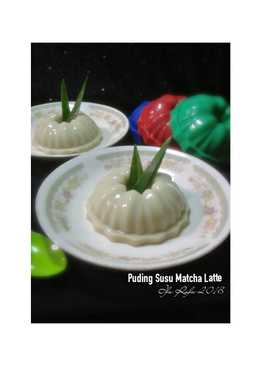 Puding Susu Matcha Latte