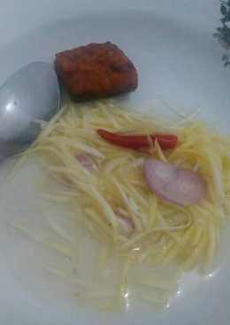 Sambel cacapan mangga dan ikan asin