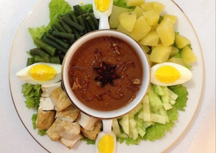 resep lengkap untuk Gado - Gado