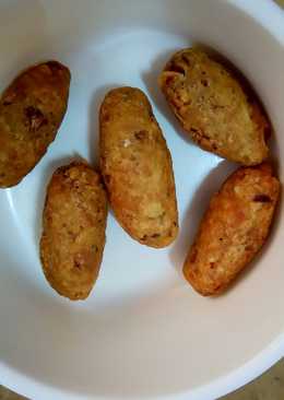 Perkedel tempe ikan