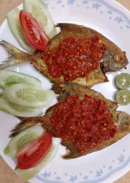 Bawal goreng sambel terasi