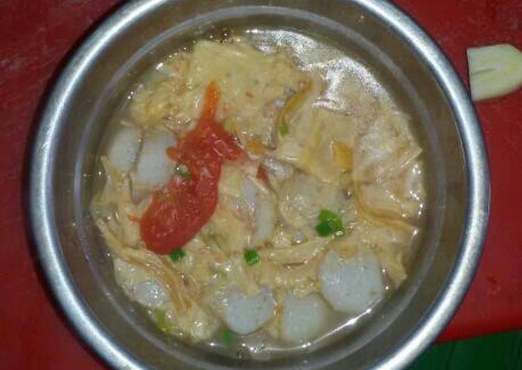 resep masakan Sup baso dan kembang tahu