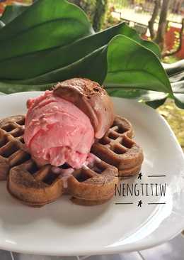 Waffle Coklat Oreo