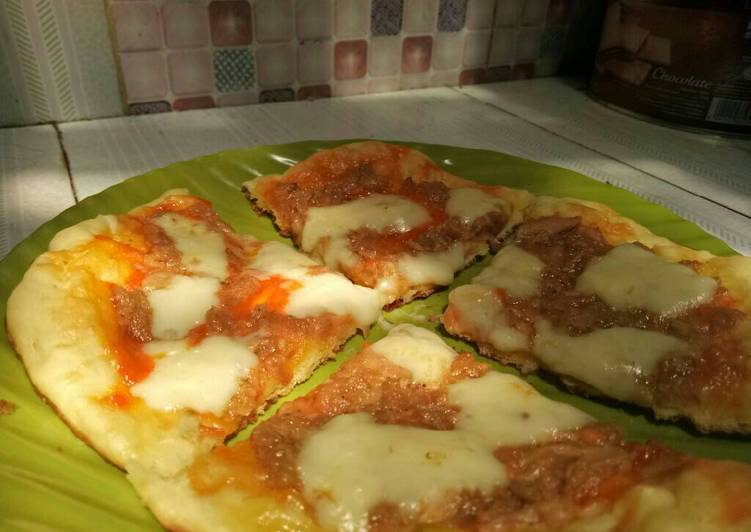 gambar untuk cara membuat Pizza teflon simple