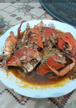 Kepiting saus tiram spesial pake telor