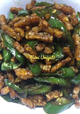 Orek tempe lombok ijo