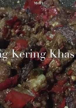 Dendeng Kering khas Padang by @olinyolina