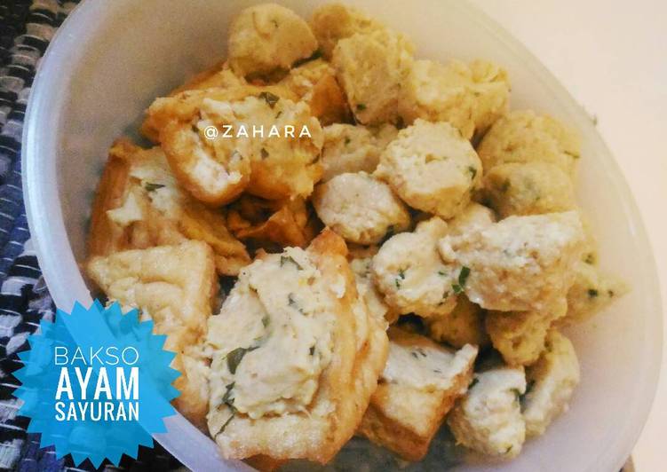 gambar untuk resep makanan Bakso Ayam Sayuran