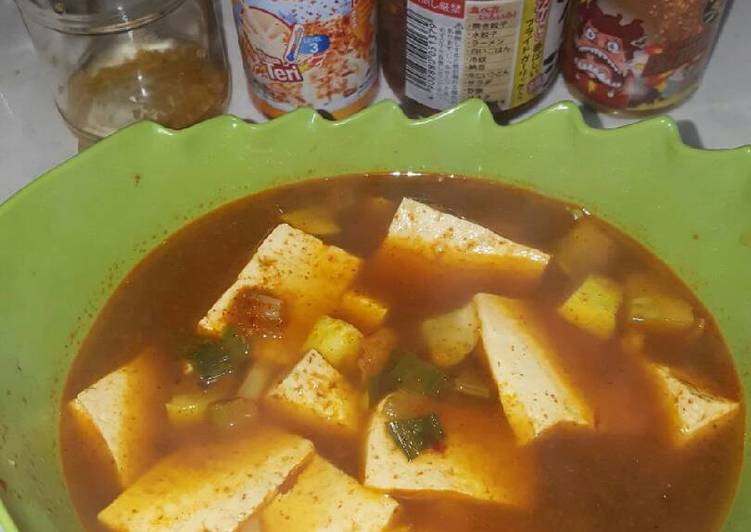 resep masakan Sup tahu pedas