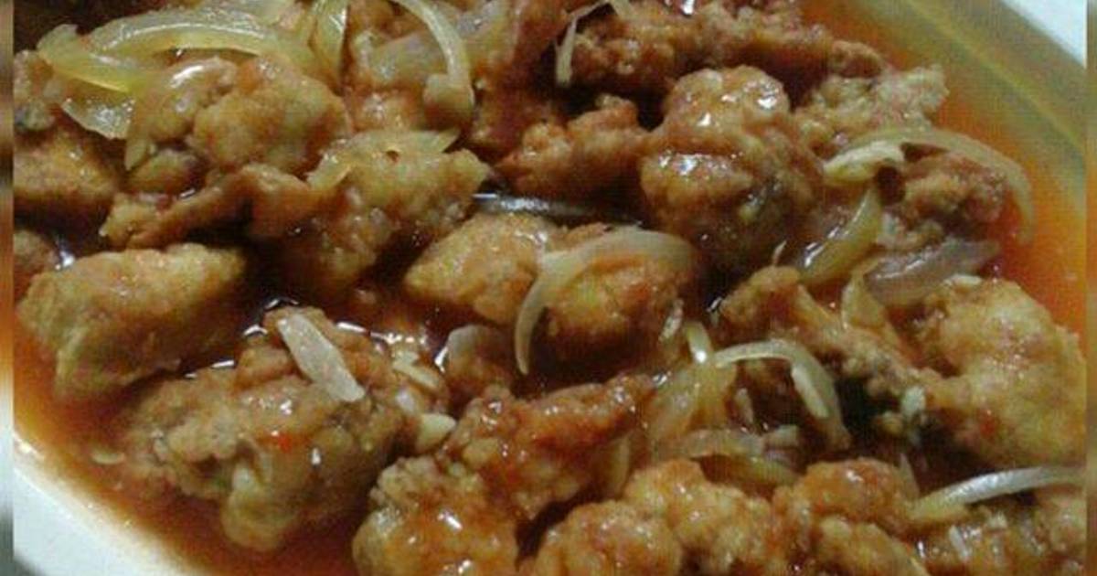 Resep Ayam tepung asam manis ala Tyara Kesuma