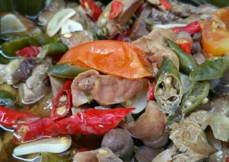 resep masakan Garang Asem Hati Ampela