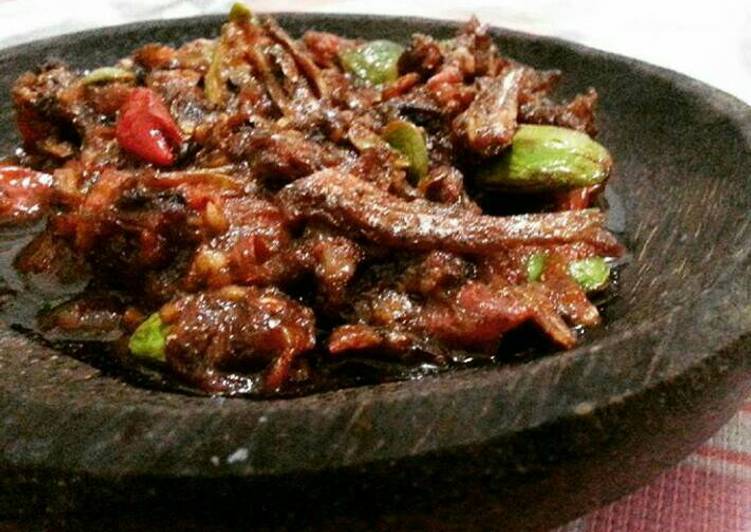 cara membuat Sambal teri petai